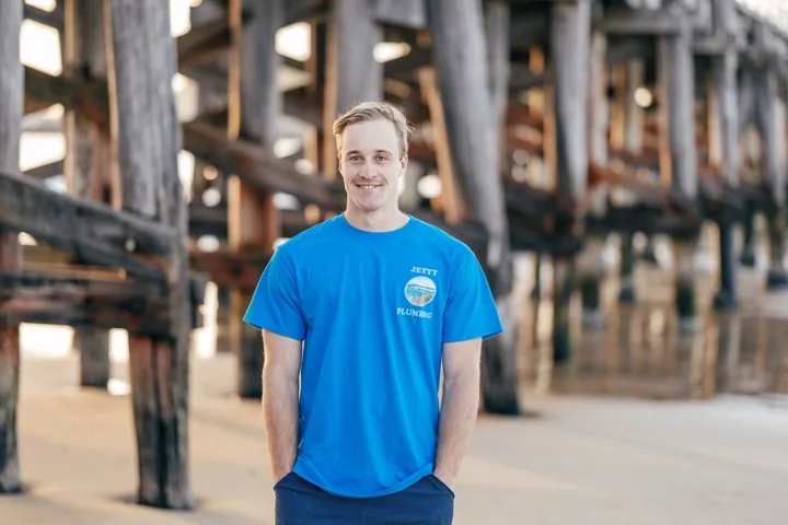 Nathan Down, a former Jetty Plumbing team member