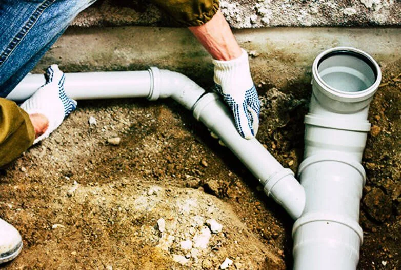 Sewer pipe repair work shown on Jetty Plumbing’s existing website